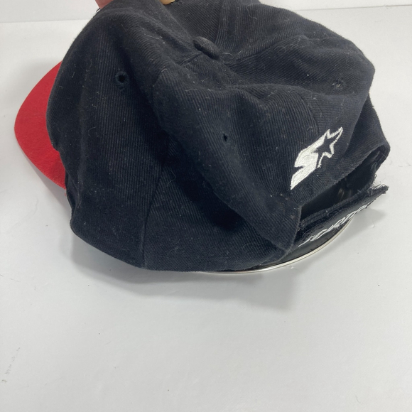 Vintage Starter NHL New Jersey Devils Hat Cap Black Red White Adjustable - Picture 5 of 8